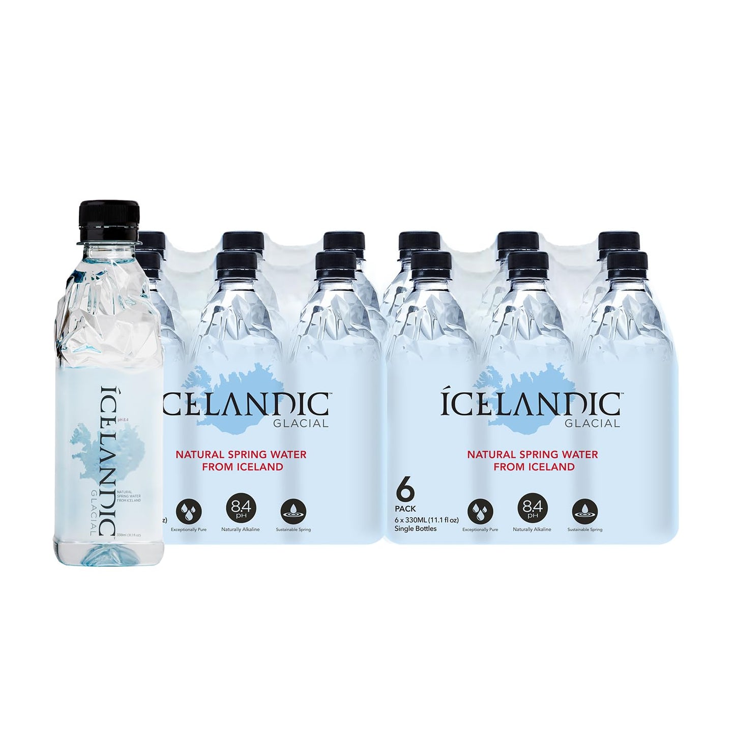 ÍCELANDIC Natural Mineral Water 330x24 plastic